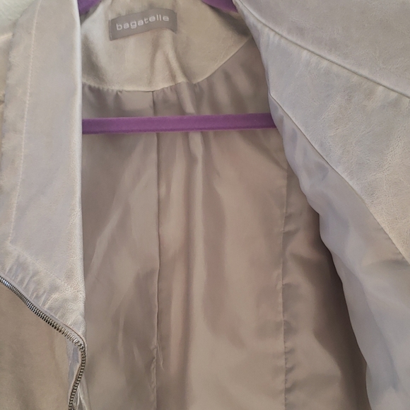 Bagetelle grey faux leather jacket - Picture 9 of 13